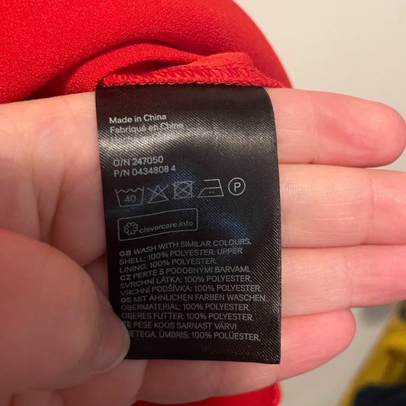 H&M BNWT Red Cut Out Dress Size 6 - Picture 5 of 9